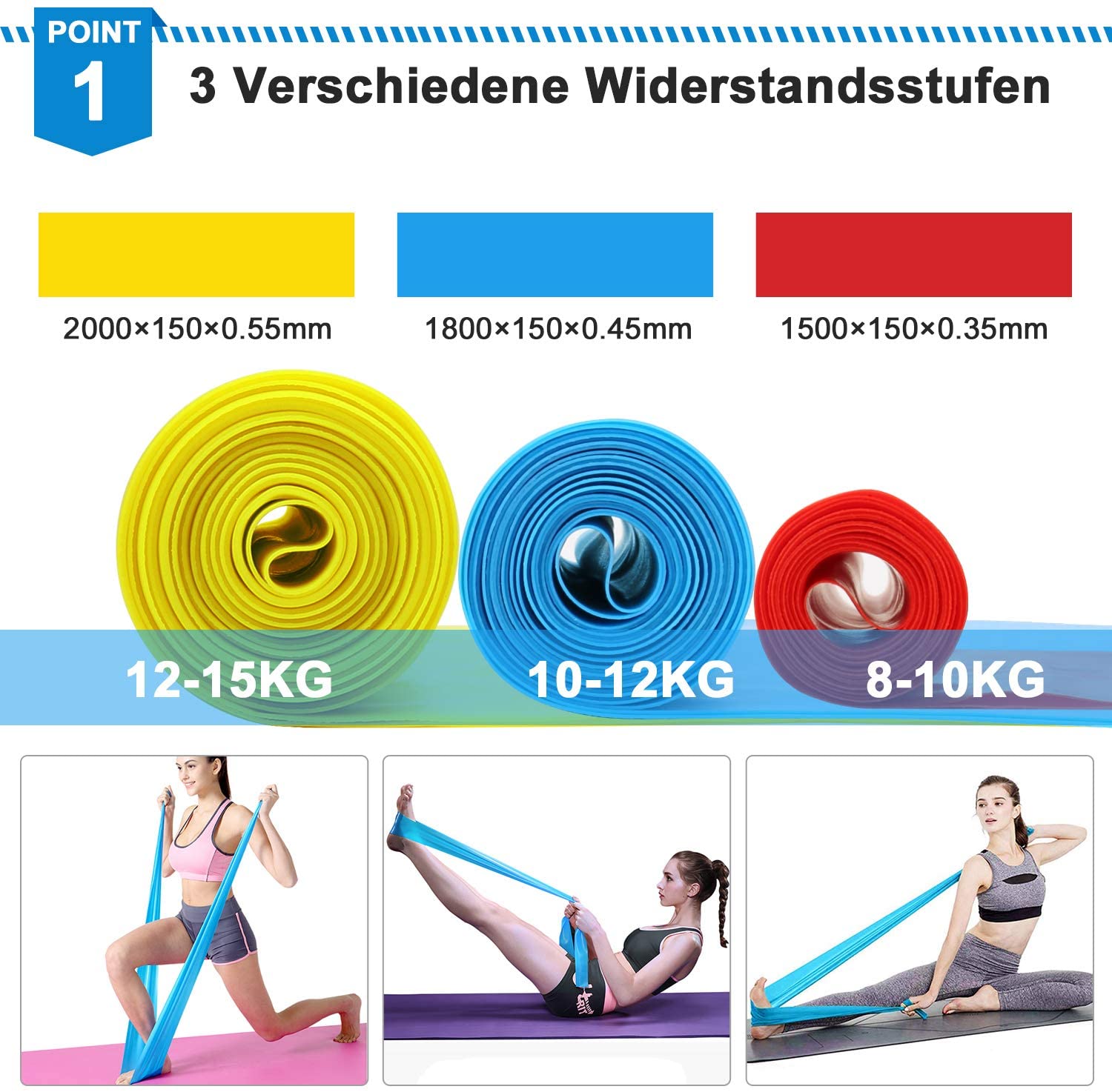 Elastic Fitness Bands 3Pcs Res - Crossfit Equipment 리뷰 및 가격