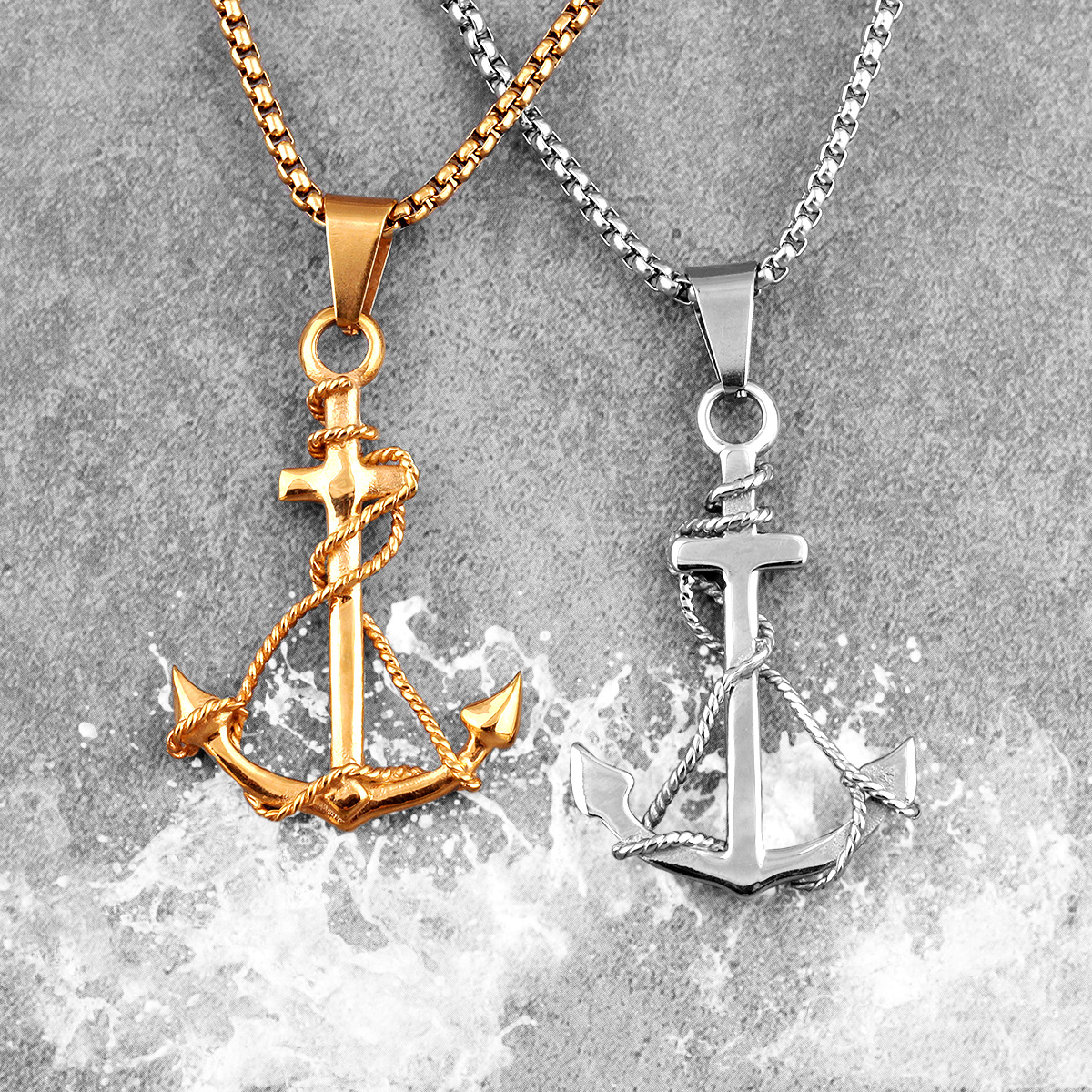 Golden Silver Color Anchor Men - Battle Rope Anchor 리뷰 및 가격