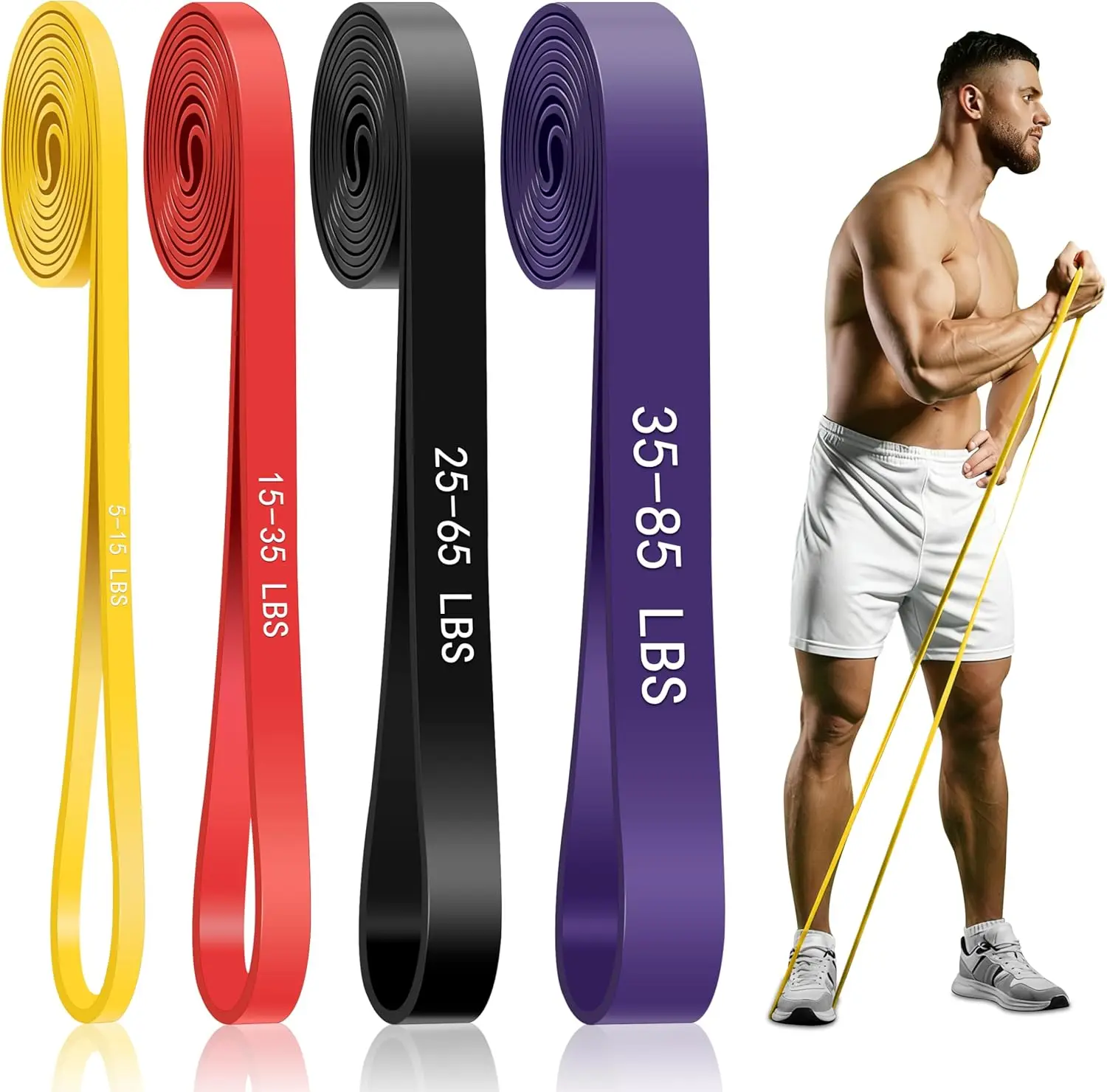 4-Level Resistance Bands for F - Pull Up Assist Band 리뷰 및 가격