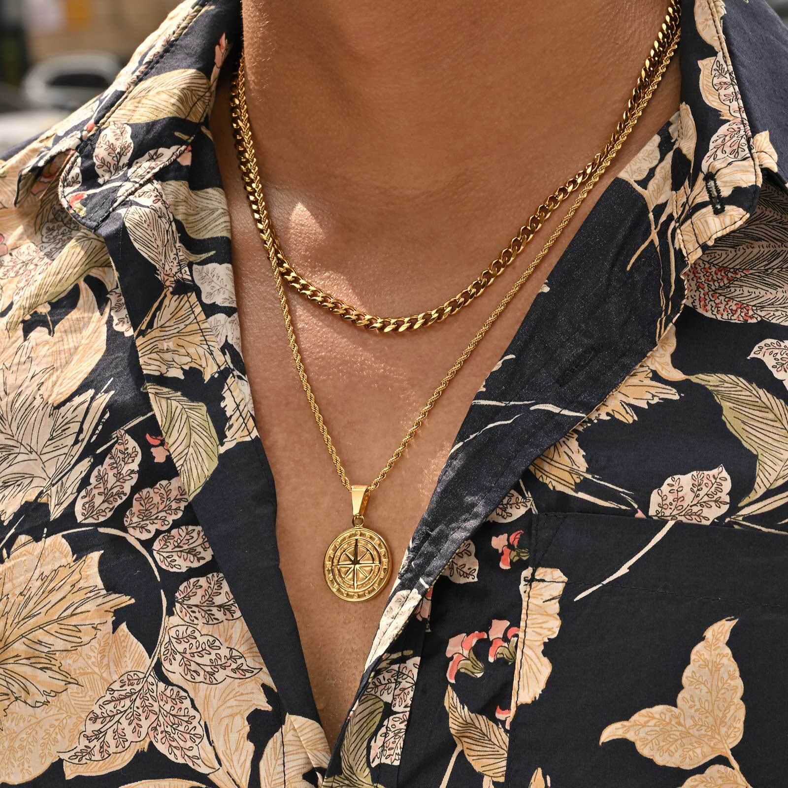 2pcs/set Compass Necklace for  - Battle Rope Anchor 리뷰 및 가격
