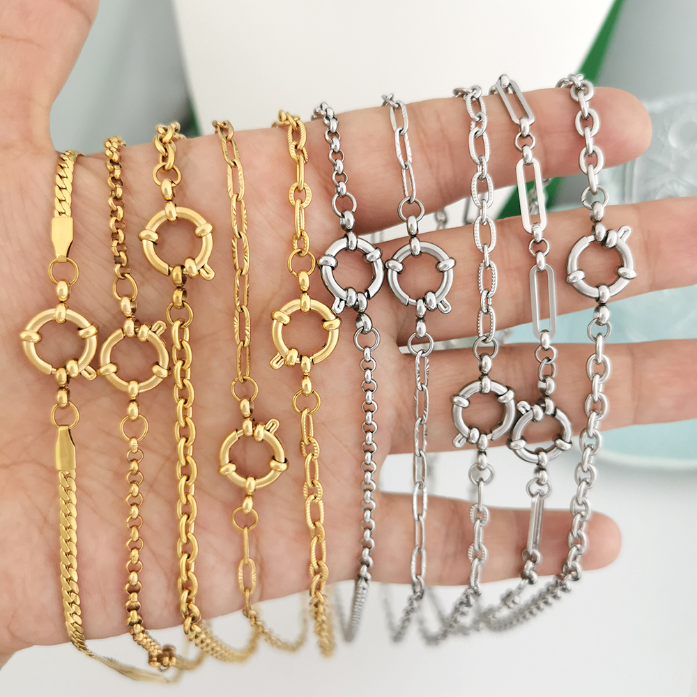 Spring Sailor Clasp Necklace W - Battle Rope Anchor 리뷰 및 가격