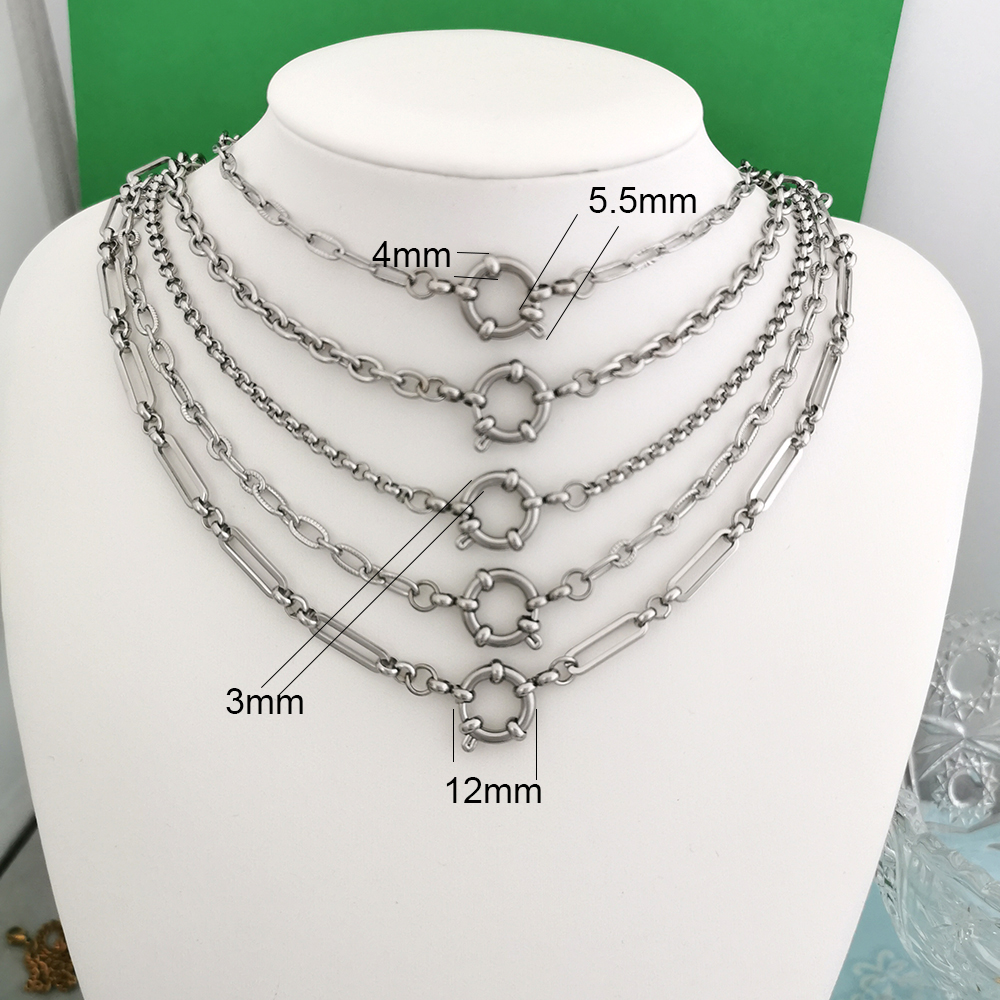 Spring Sailor Clasp Necklace W - Battle Rope Anchor 리뷰 및 가격